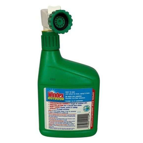 Vintage Windex Outdoor Glass & Patio Cleaner 32 fl oz Spray Bottle 1997 - Picture 3 of 5